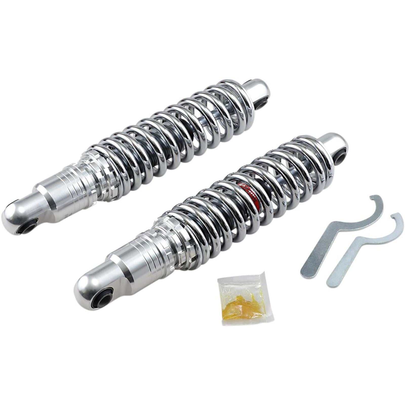Drag Specialties Premium Ride-Height Adjustable Shocks - Chrome - Standard - 13" 1310-1667_283701
