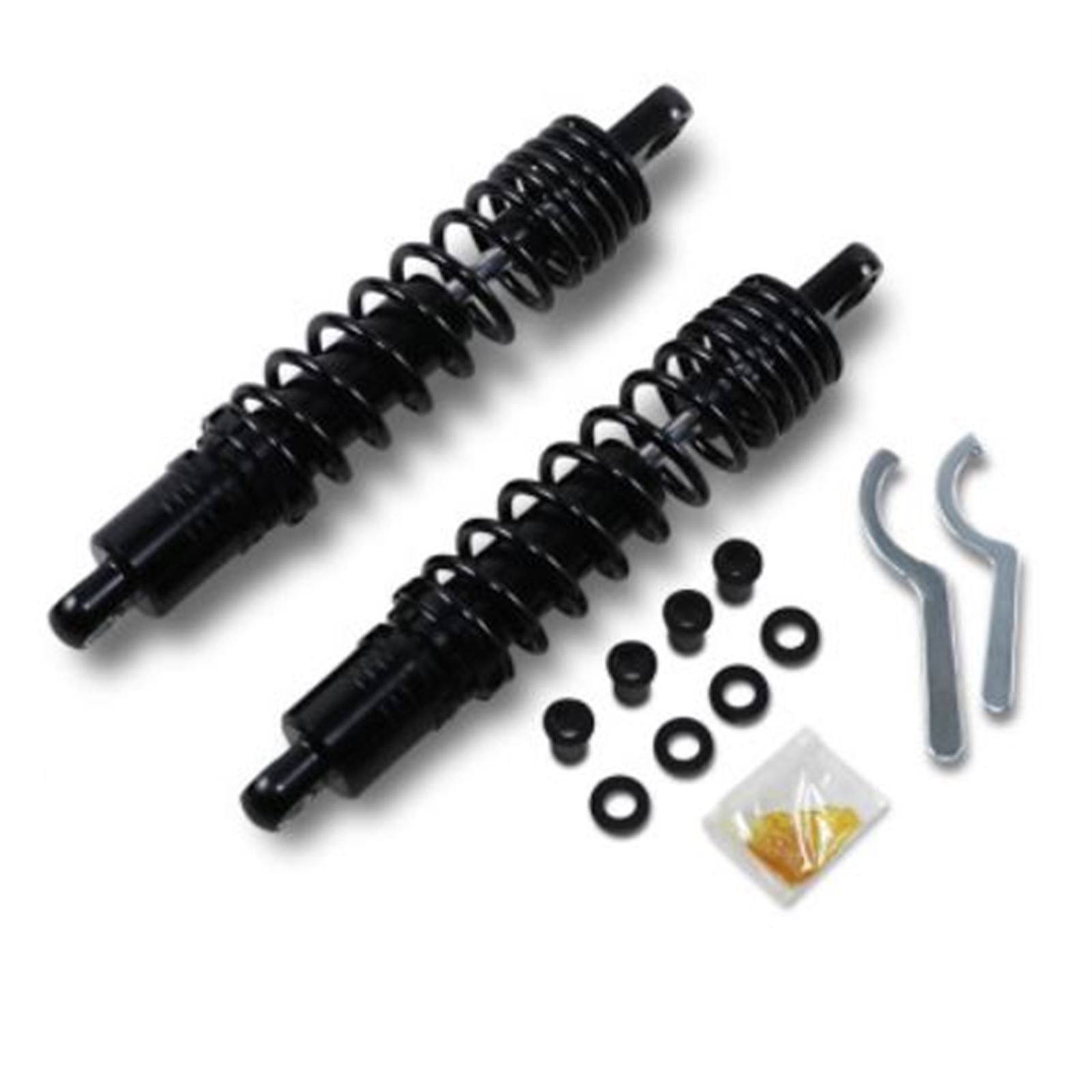 Drag Specialties Premium Ride-Height Adjustable Shocks - Black - Standard - 13.5" 1310-1832_724937