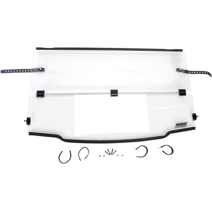 Moose Offroad Full Folding Windshield - Polished 2317-0299_442547