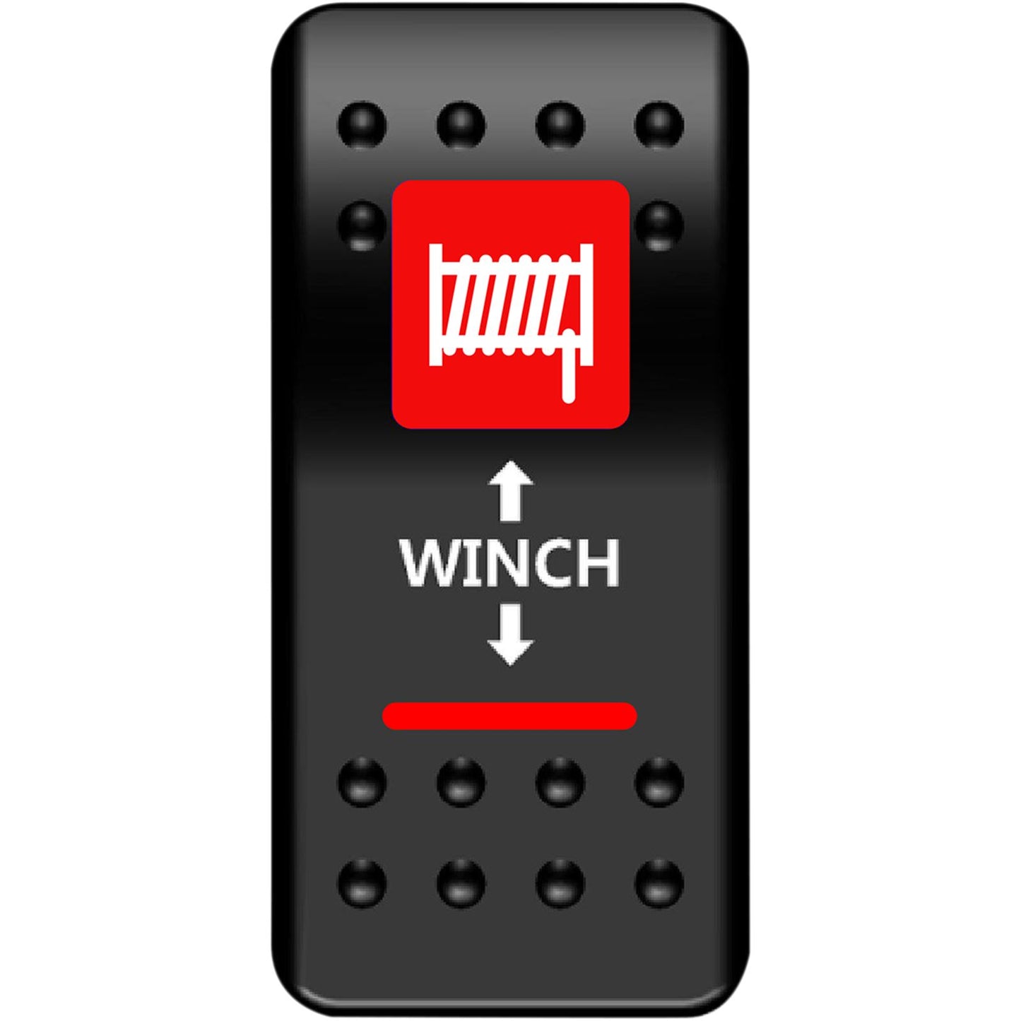 Moose Offroad Rocker Switch -Winch - Red 2106-0452_442194