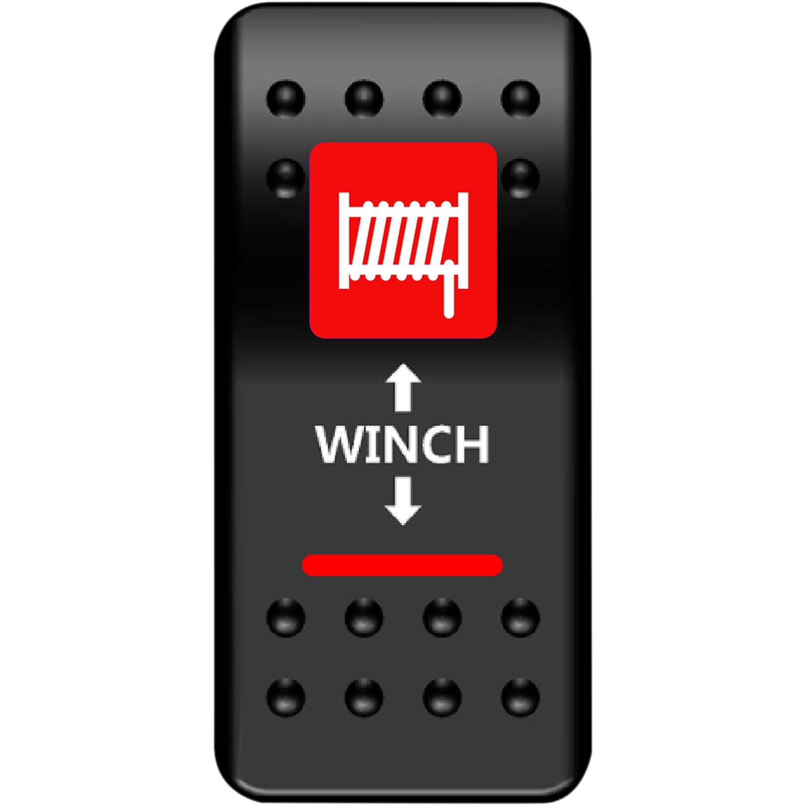 Moose Offroad Rocker Switch -Winch - Red 2106-0452_442194