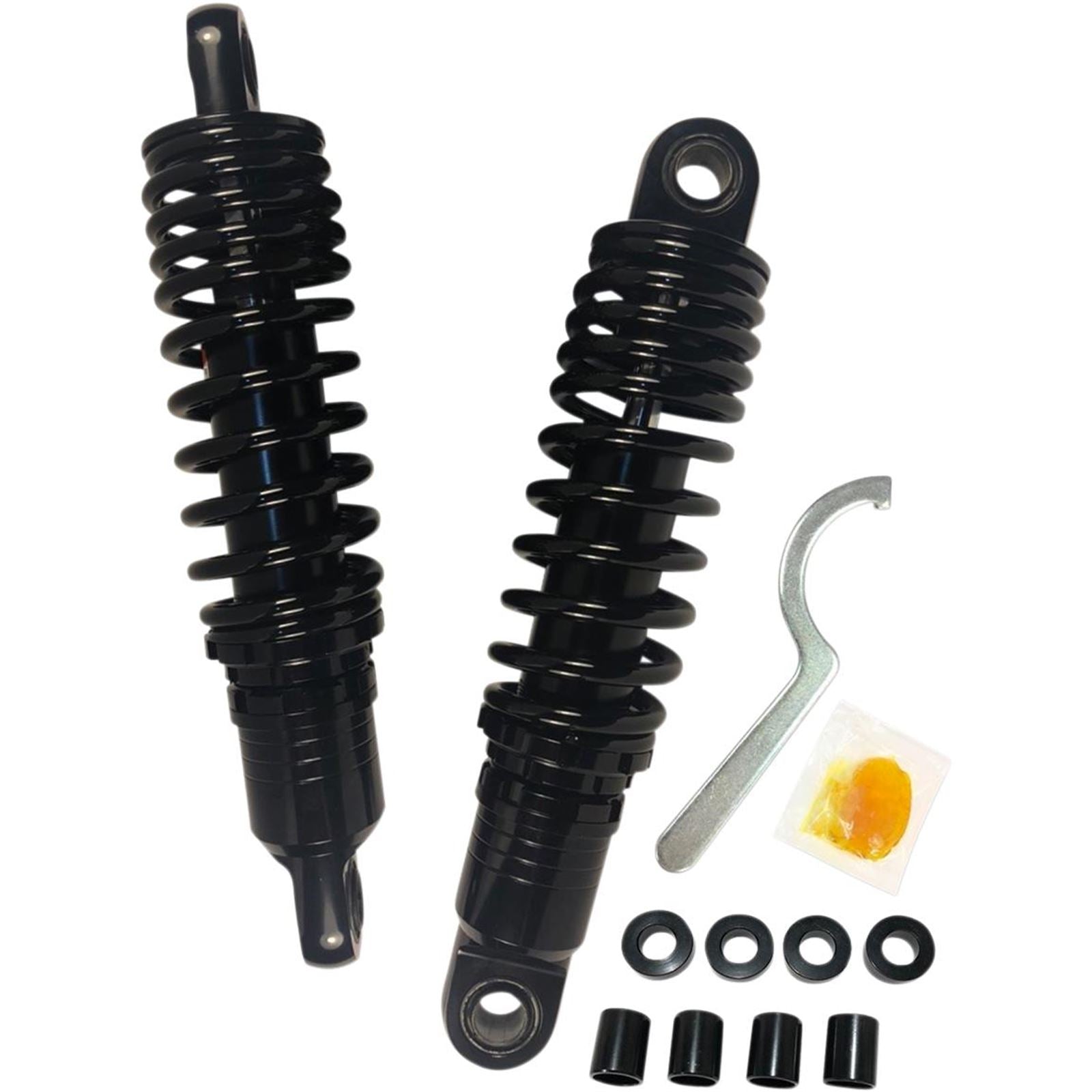 Drag Specialties Premium Ride-Height Adjustable Shocks - Black - Standard - 11.5" 1310-1828_284017