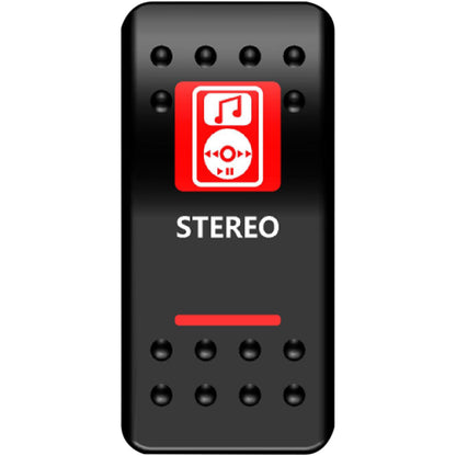 Moose Offroad Rocker Switch - Stereo - Red 2106-0448_442190