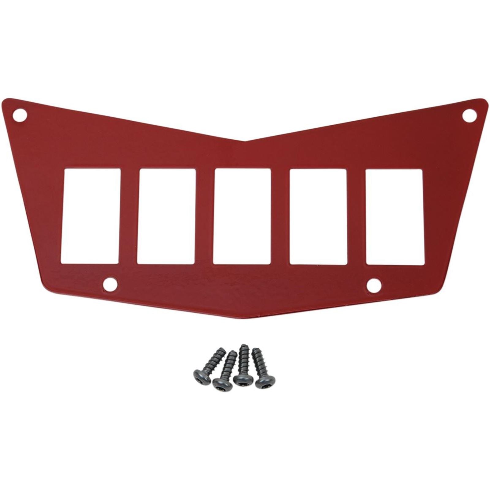 Moose Offroad Dash Plate - Red - 5 Switch - RZR 0521-1712_284249