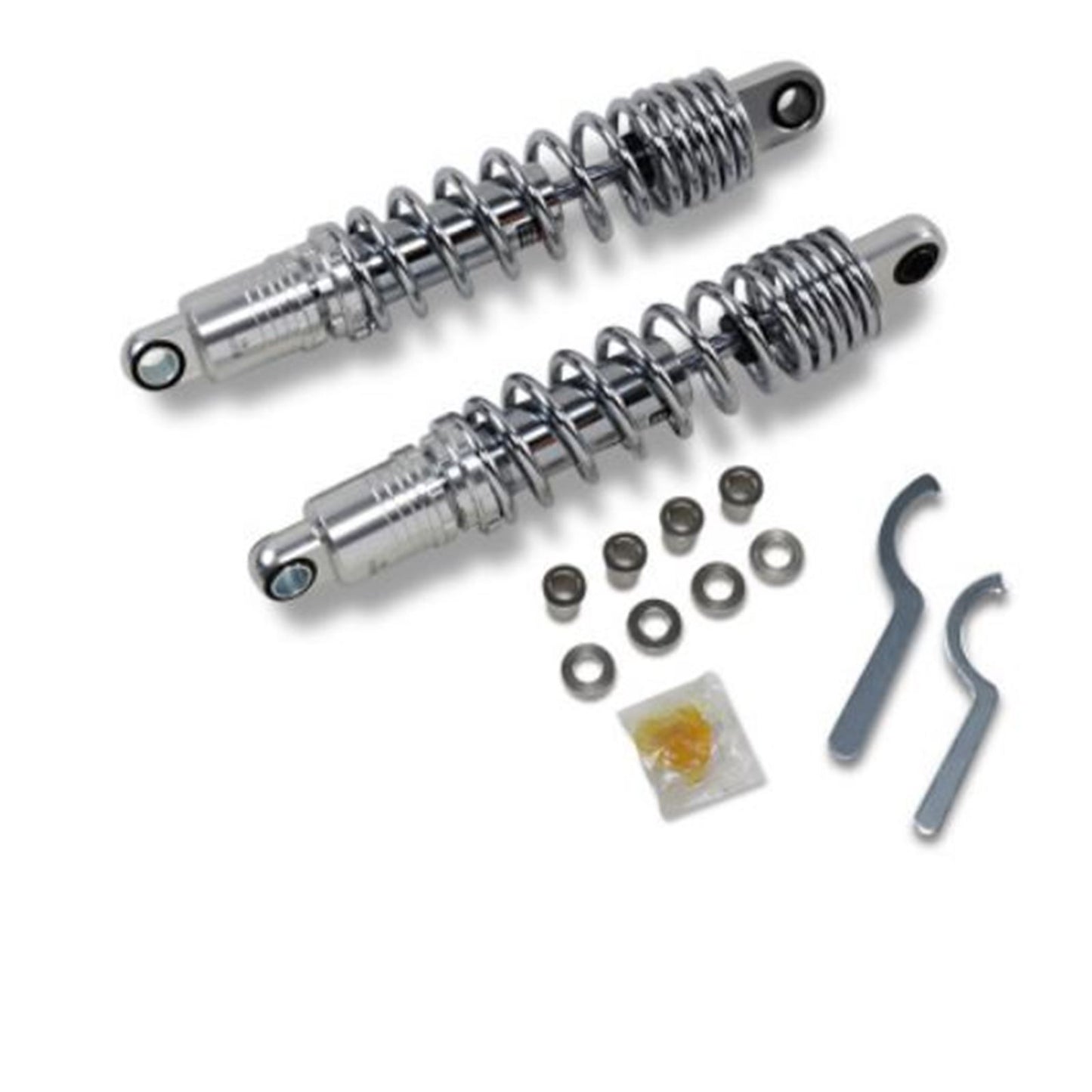 Drag Specialties Premium Ride-Height Adjustable Shocks - Chrome - Standard - 13.5" 1310-1841_724944