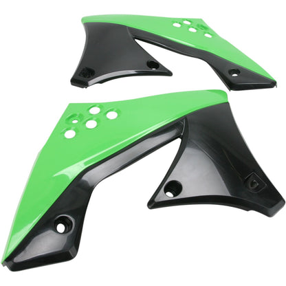 Acerbis Radiator Shrouds Green/Black 2141721089_319650