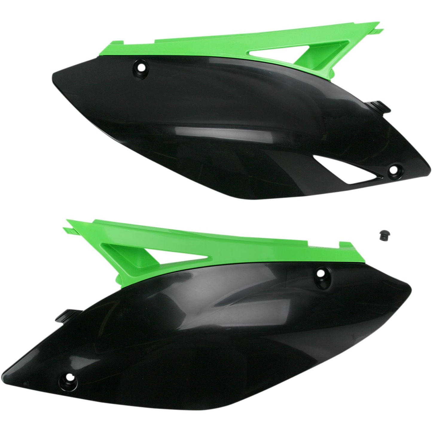 Acerbis Side Panels - Black/Green 2141730215_319654