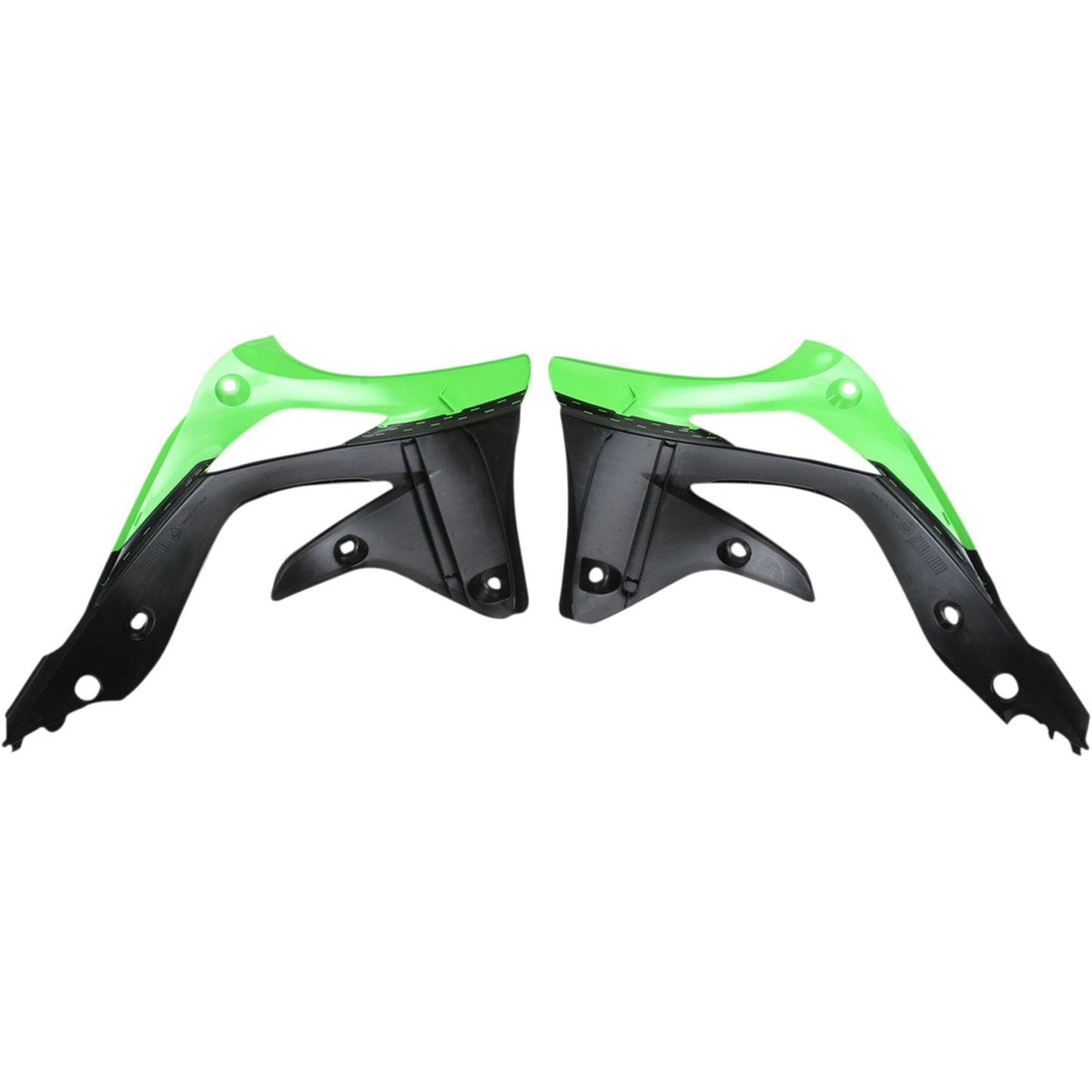 Acerbis Radiator Shrouds Green/Black 2250431089_319775