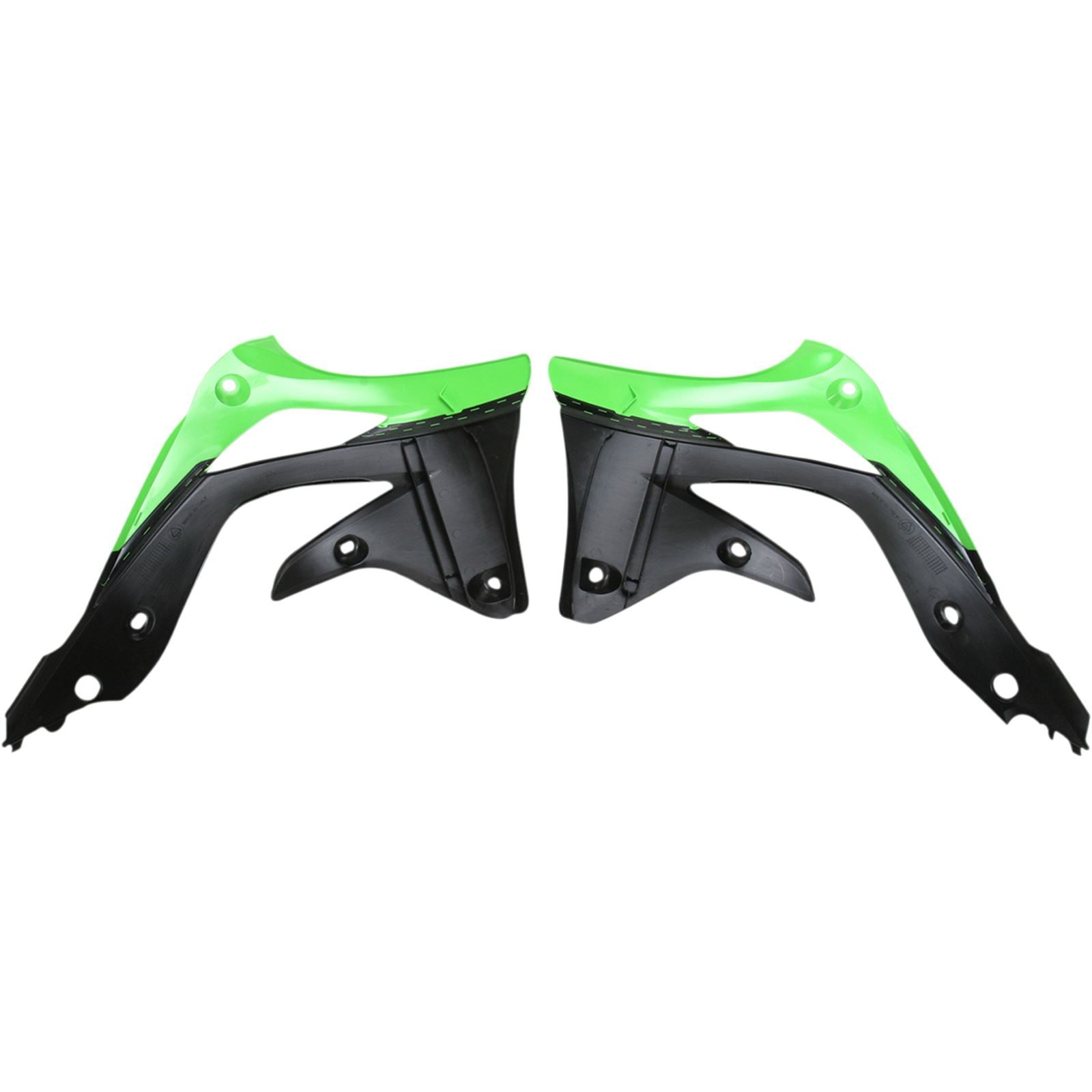 Acerbis Radiator Shrouds Green/Black 2250431089_319775