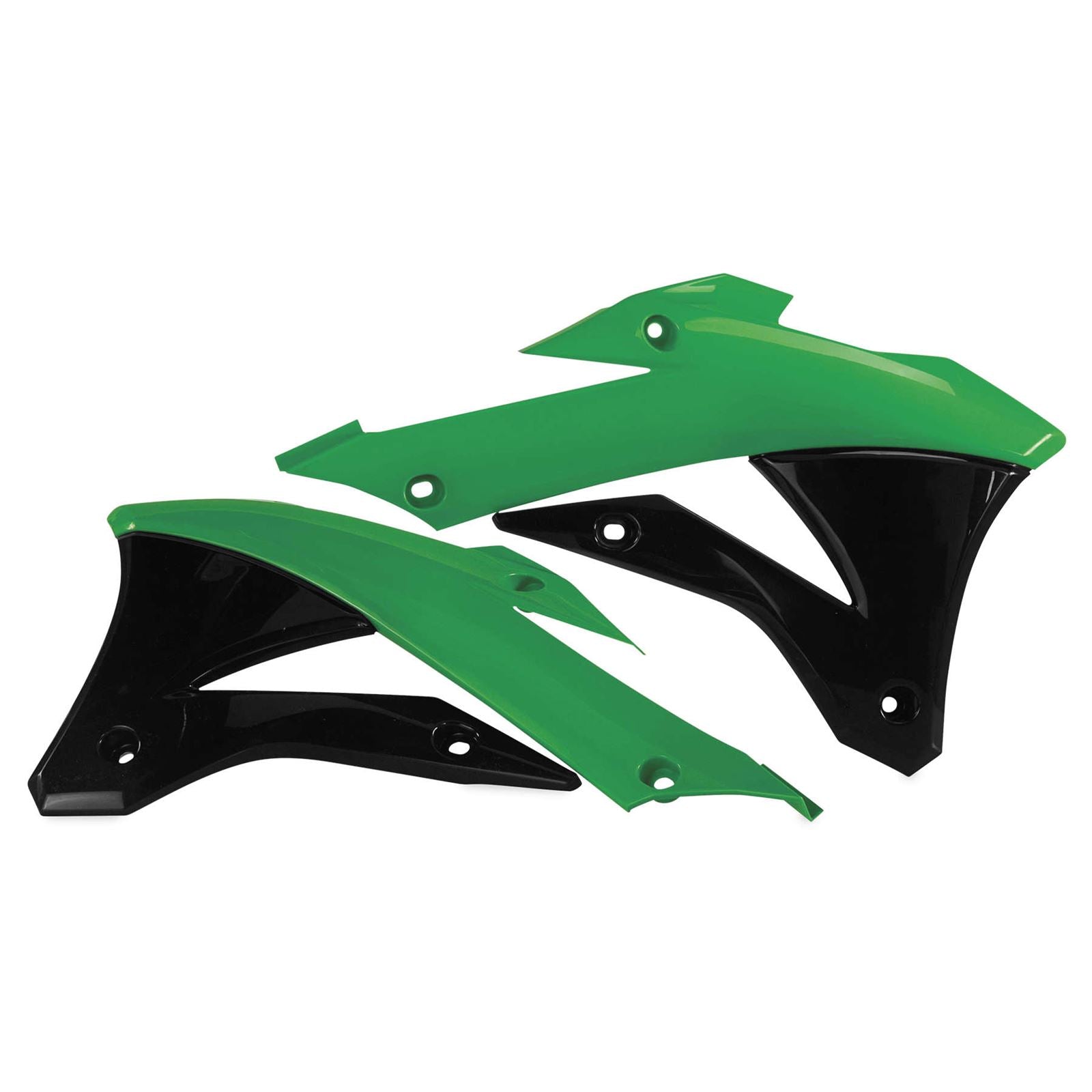 Acerbis Radiator Shrouds Green/Black 2374071089_284600