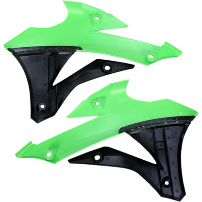 Acerbis Radiator Shrouds Green/Black 2374071089_319921