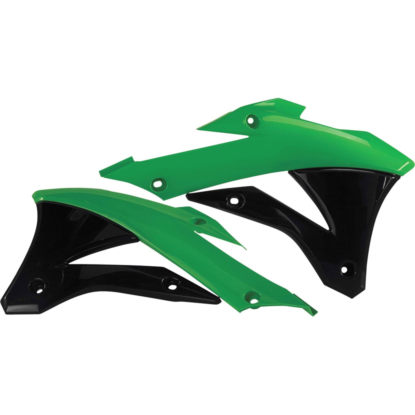 Acerbis Radiator Shrouds Green/Black 2374071089_284601