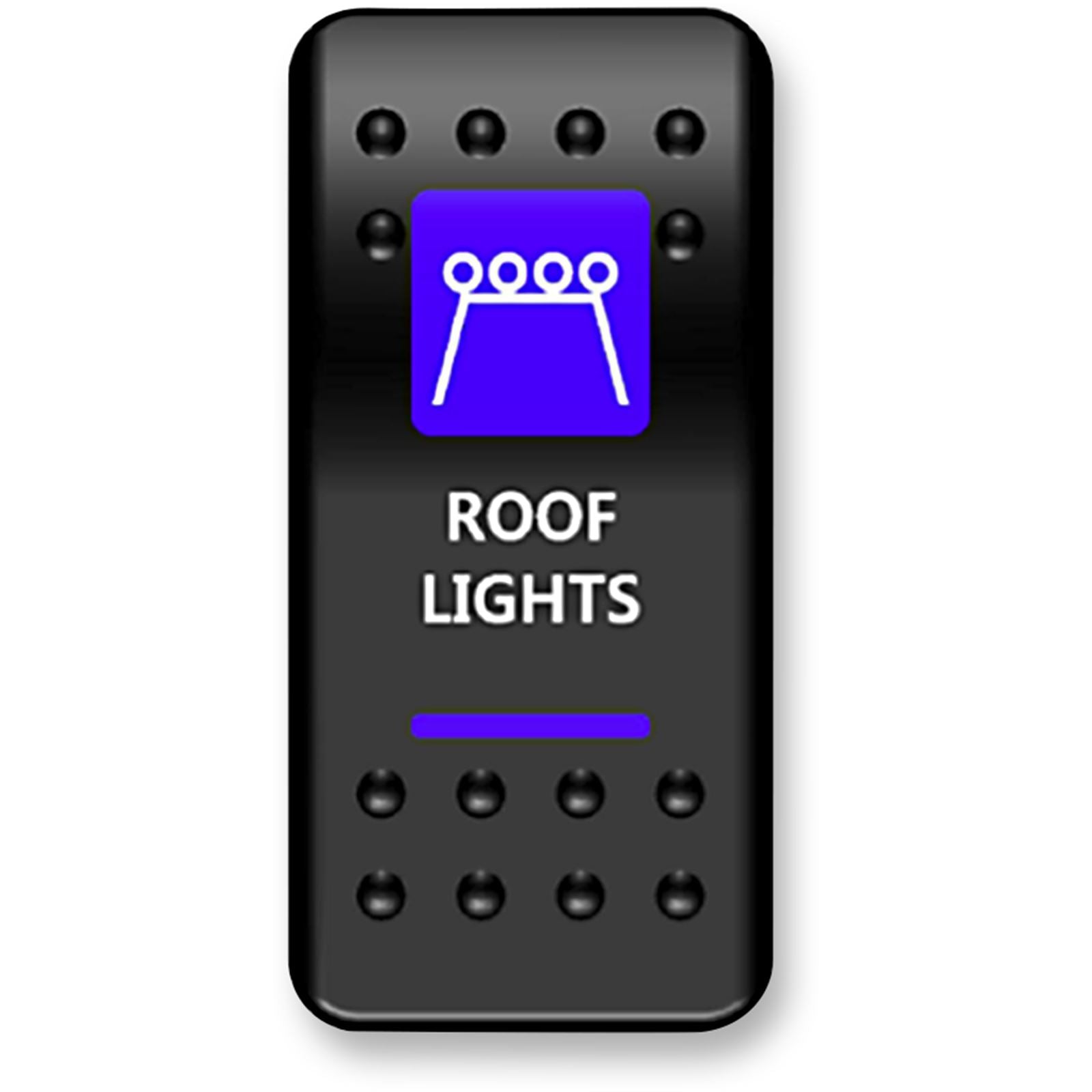 Moose Offroad Rocker Switch - Roof Light - Purple 2106-0416_442178