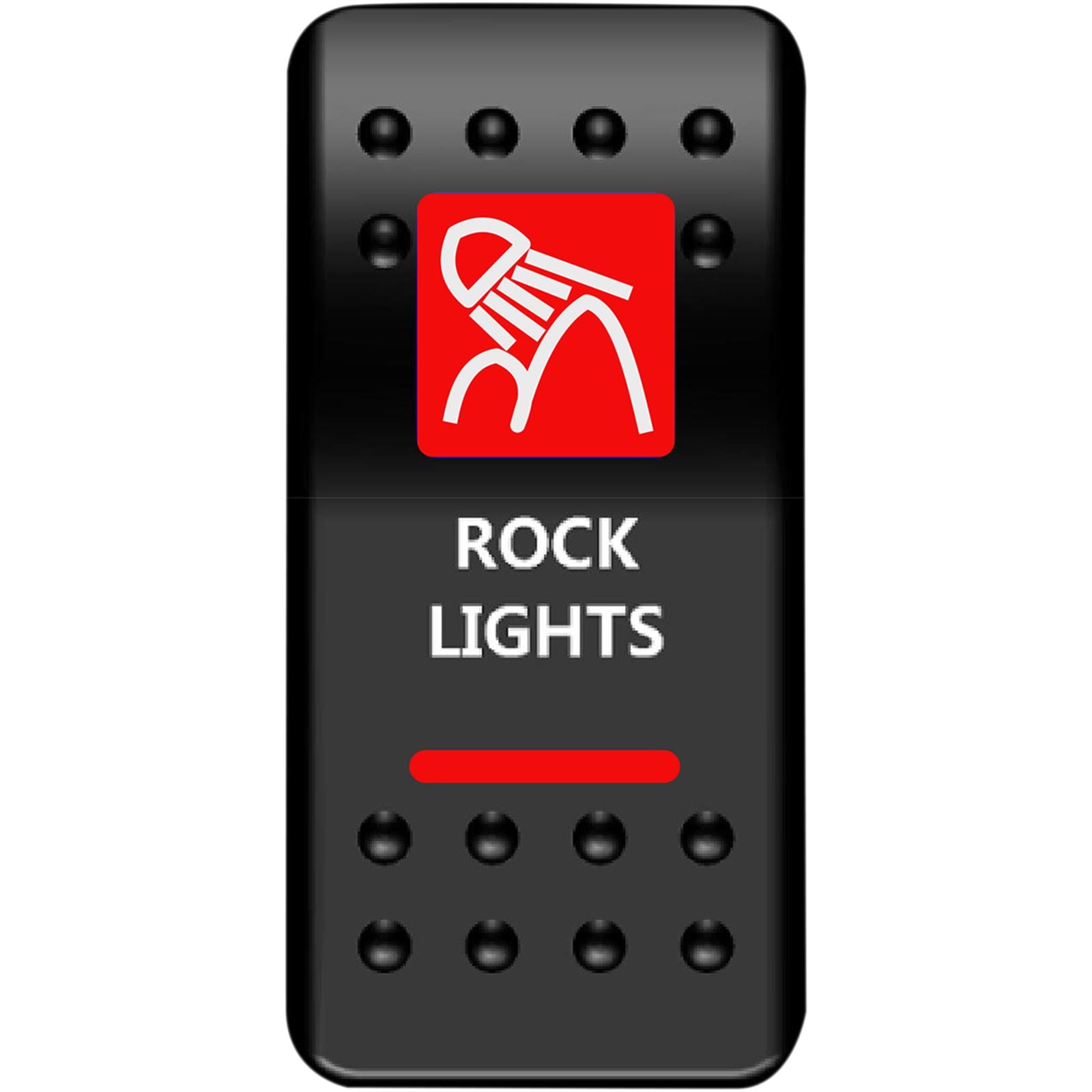 Moose Offroad Rocker Switch - Rock Lights - Red 2106-0454_442196