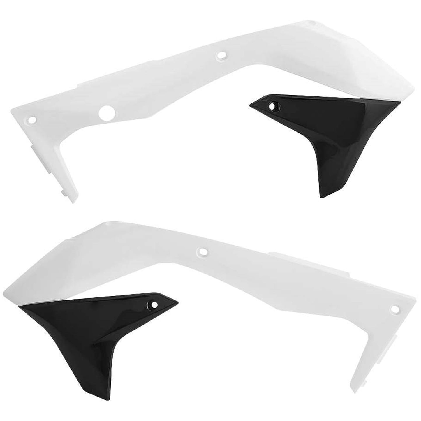 Acerbis Radiator Shrouds White/Black 2449691035_284821