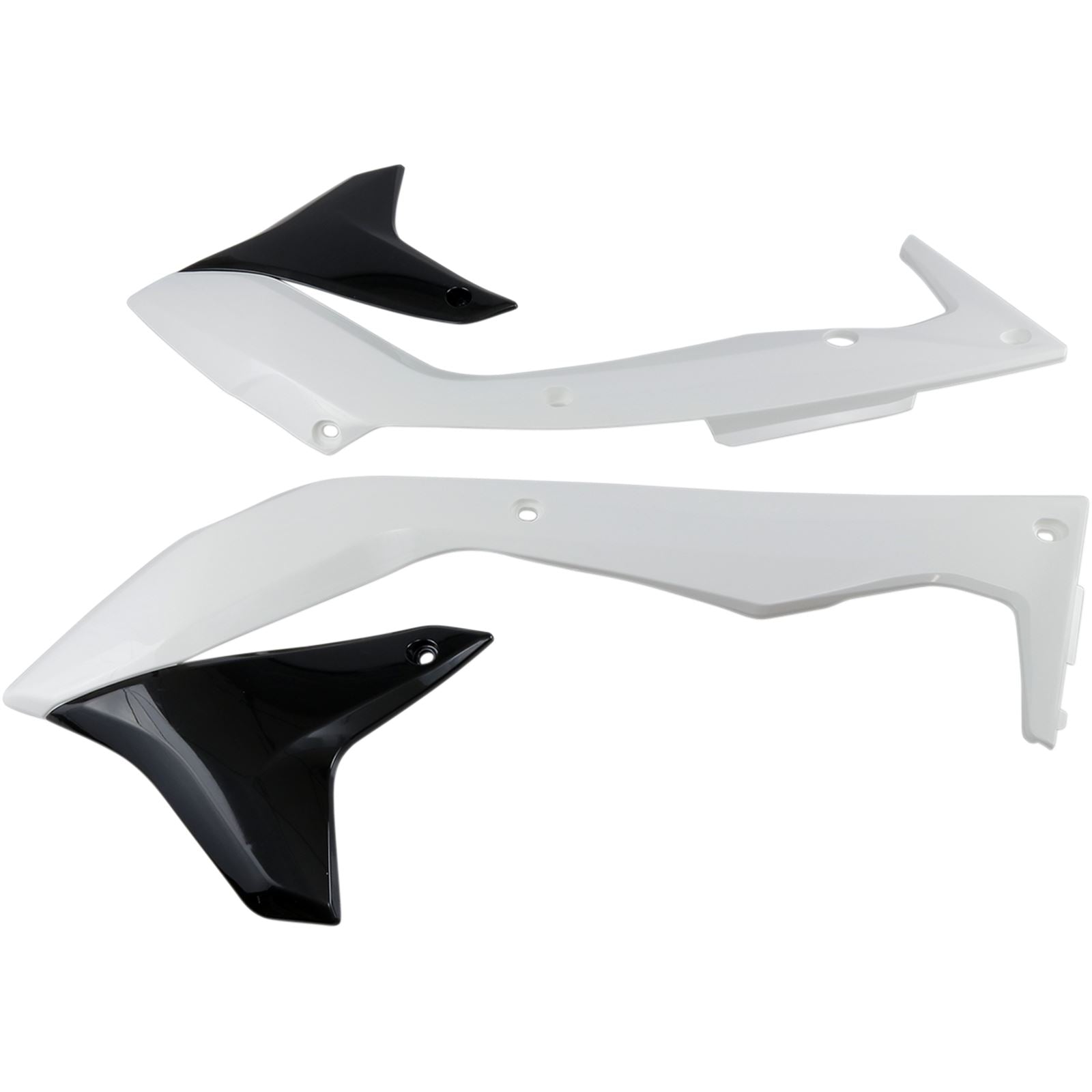 Acerbis Radiator Shrouds White/Black 2449691035_320048