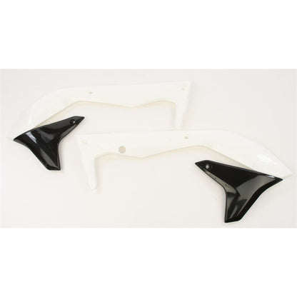 Acerbis Radiator Shrouds White/Black 2449691035_284822