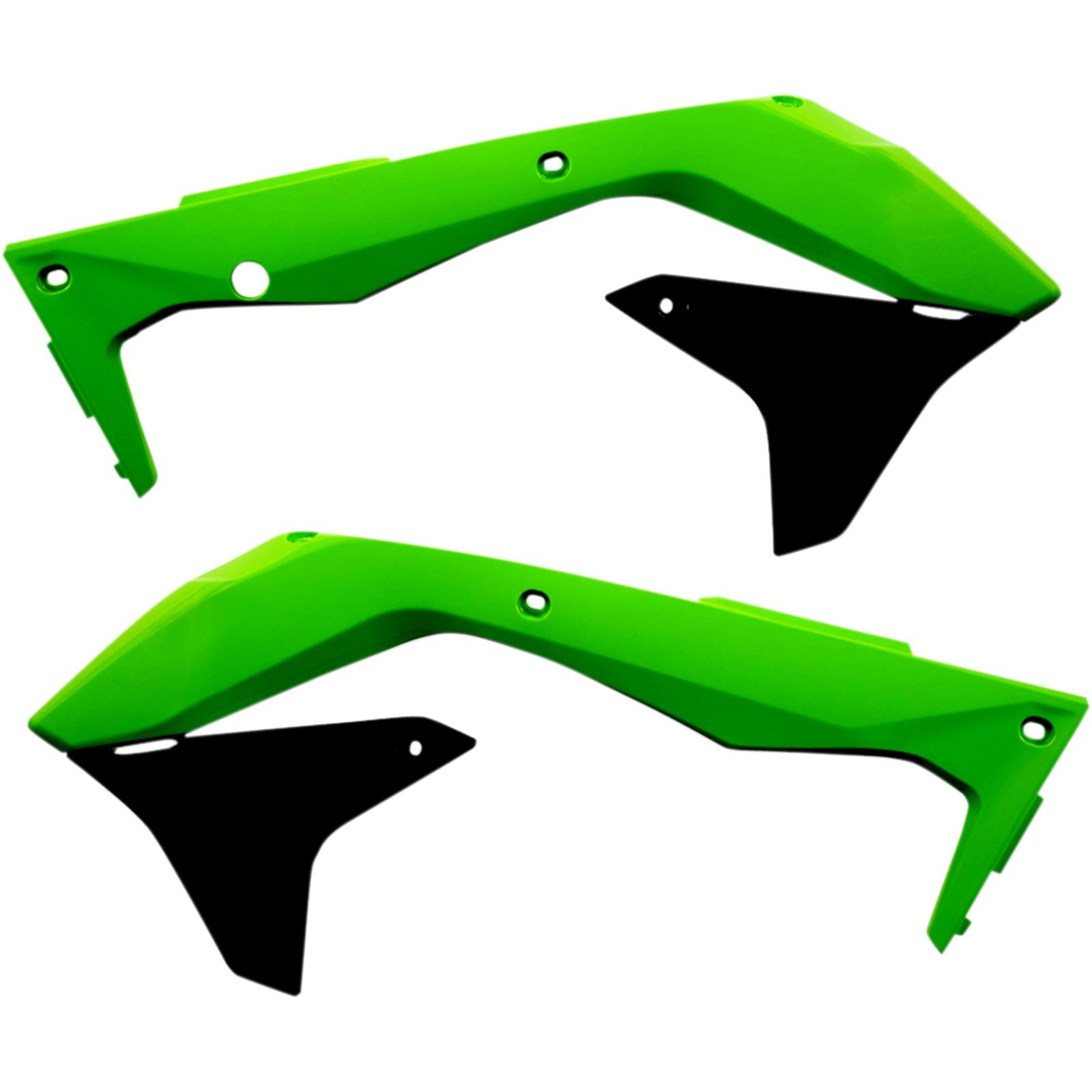 Acerbis Radiator Shrouds Green/Black 2449691089_320049