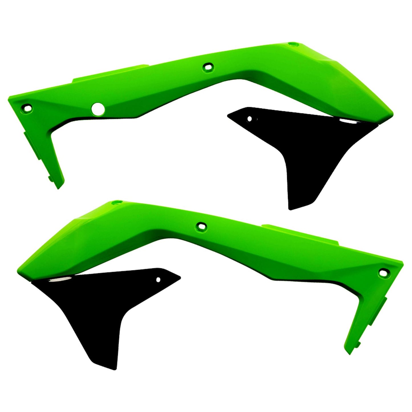 Acerbis Radiator Shrouds Green/Black 2449691089_284832
