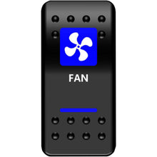 Moose Offroad Rocker Switch - Fan - Blue 2106-0455_442197