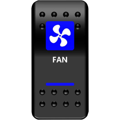 Moose Offroad Rocker Switch - Fan - Blue 2106-0455_442197