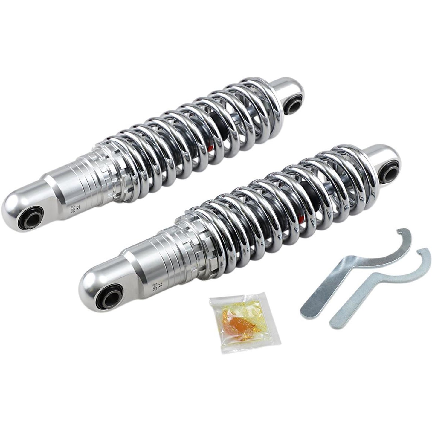Drag Specialties Premium Ride-Height Adjustable Shocks - Chrome - Standard - 12" 1310-1665_285173