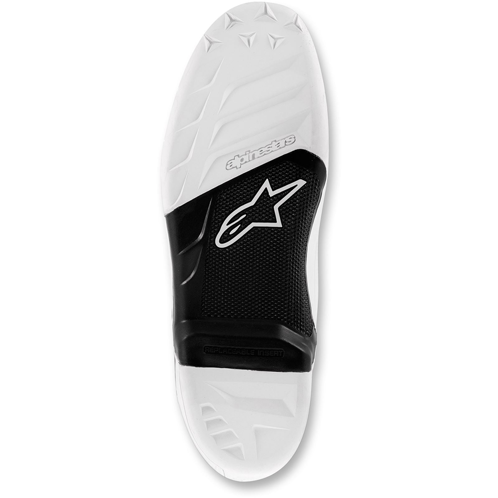 Alpinestars Tech 7 Replacement Boot Soles - Black/White - Size 5 [MPN: 25SUT74125]_343083