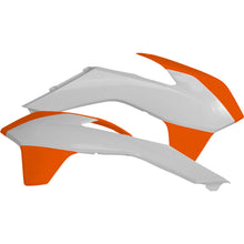 Acerbis Radiator Shrouds White/Orange 2314251088_285298