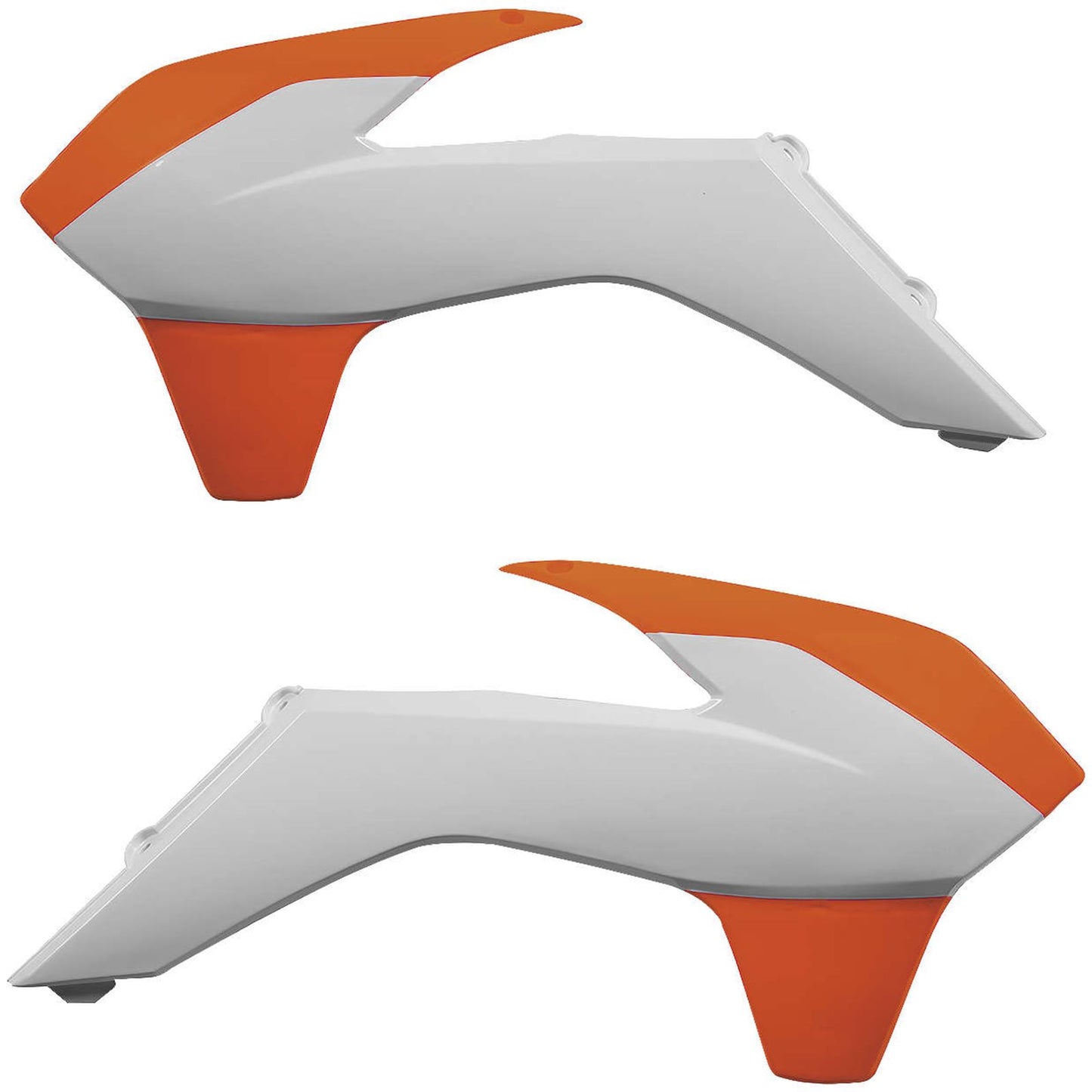 Acerbis Radiator Shroud Orange/White 2314255321_285304