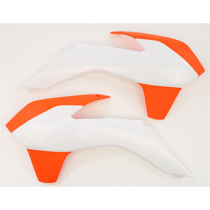 Acerbis Radiator Shroud Orange/White 2314255321_285305