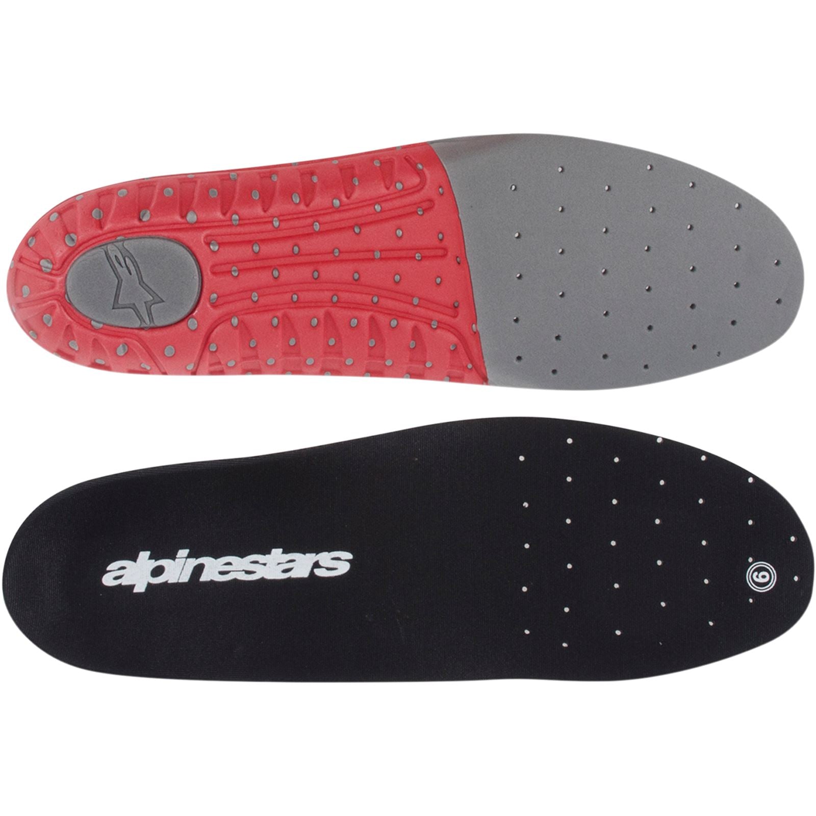 Alpinestars Tech 7 Footbed - Grey/Red - Size 11 [MPN: 25FUT7493311]_343135