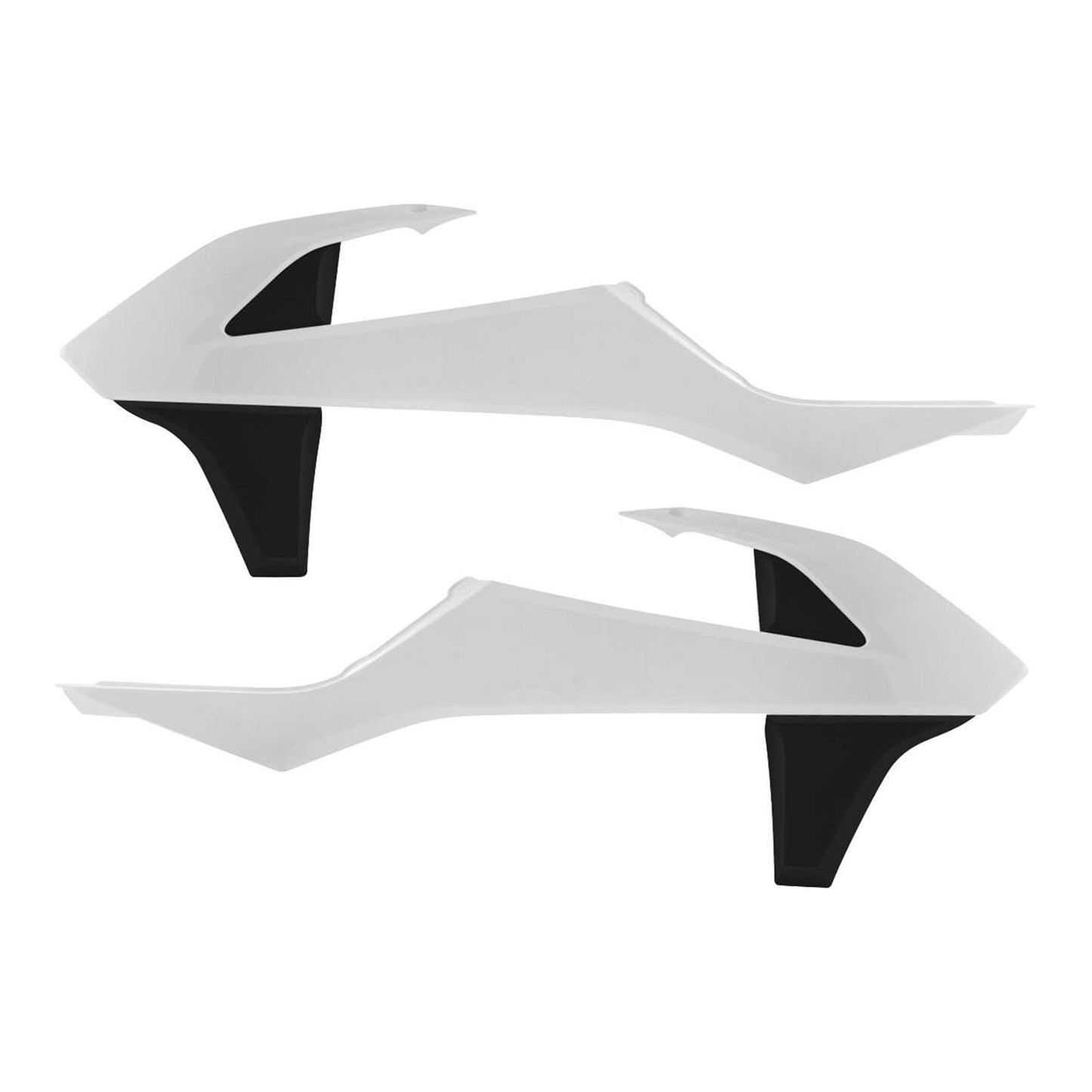 Acerbis Radiator Shrouds White/Black 2421081035_285344