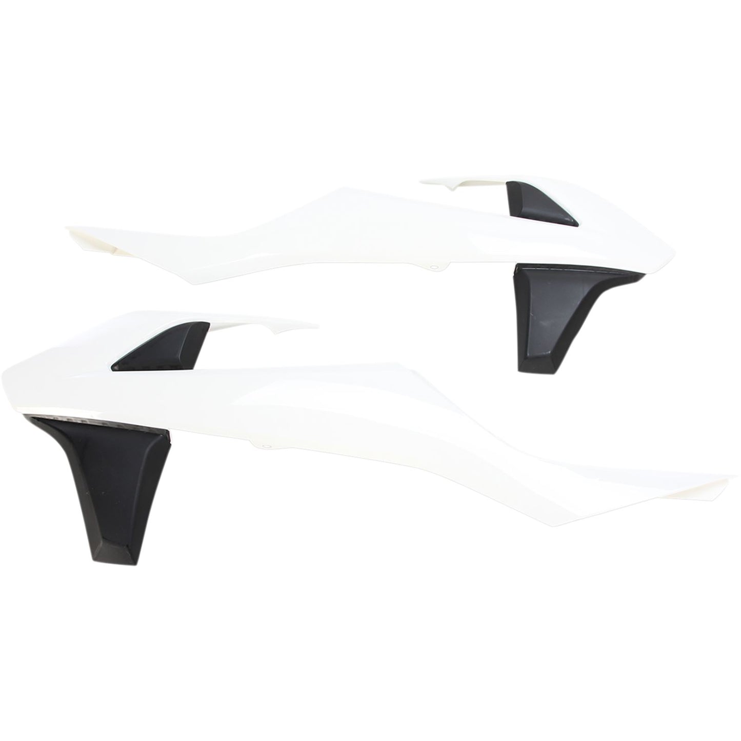 Acerbis Radiator Shrouds White/Black 2421081035_320019