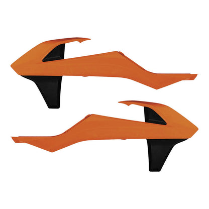 Acerbis Radiator Shrouds Orange/Black 2421085225_285348