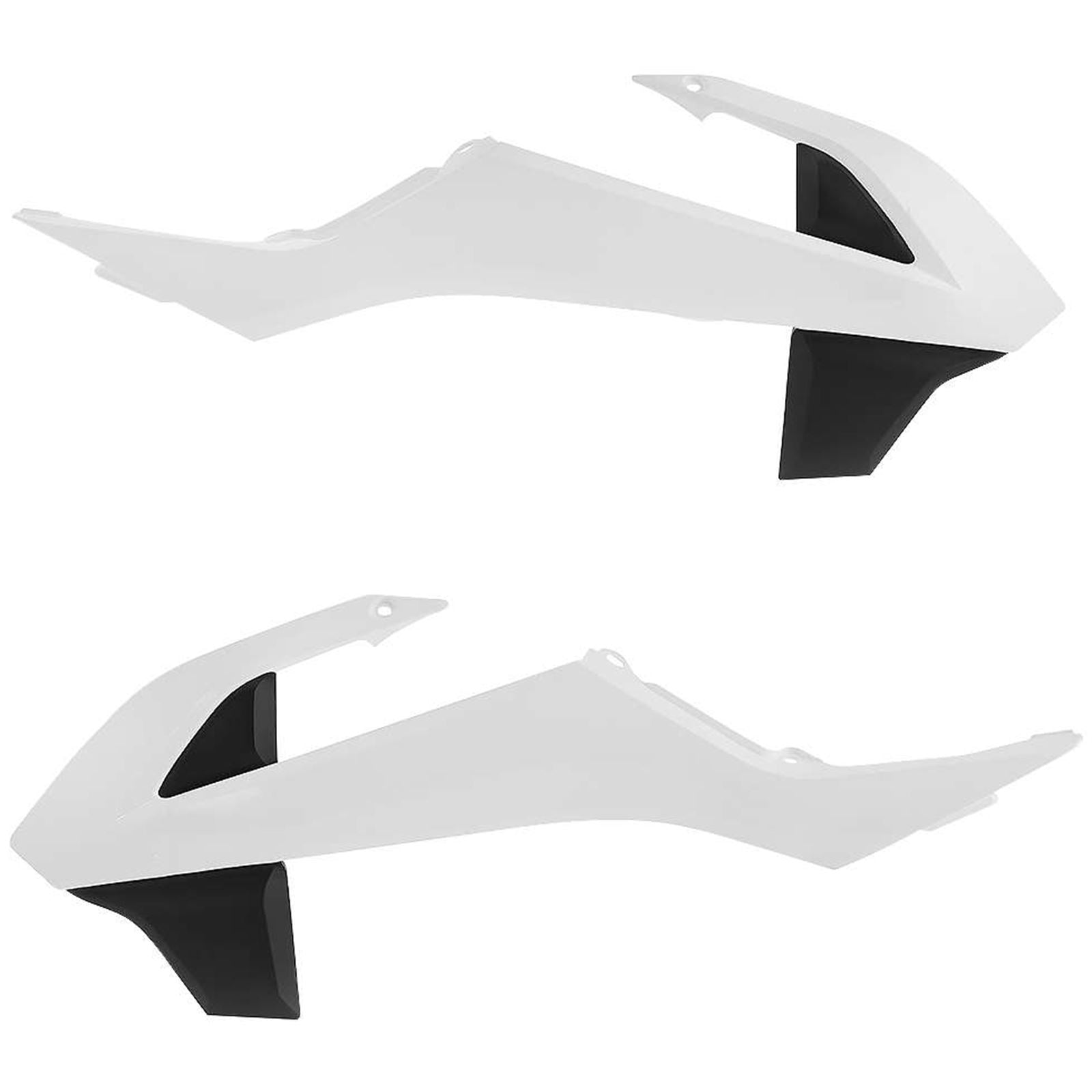 Acerbis Radiator Shrouds White/Black 2449701035_285373