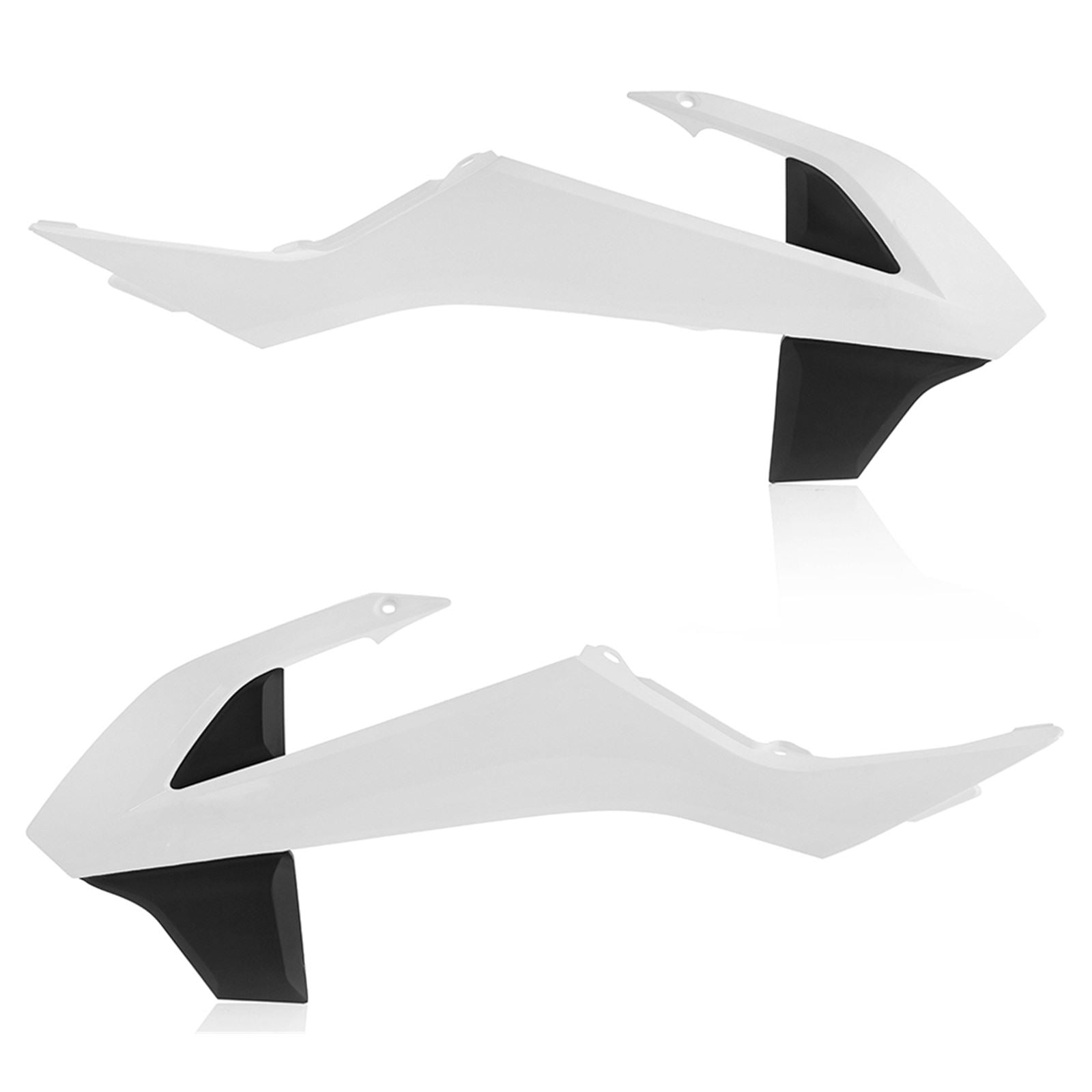Acerbis Radiator Shrouds White/Black 2449701035_285374