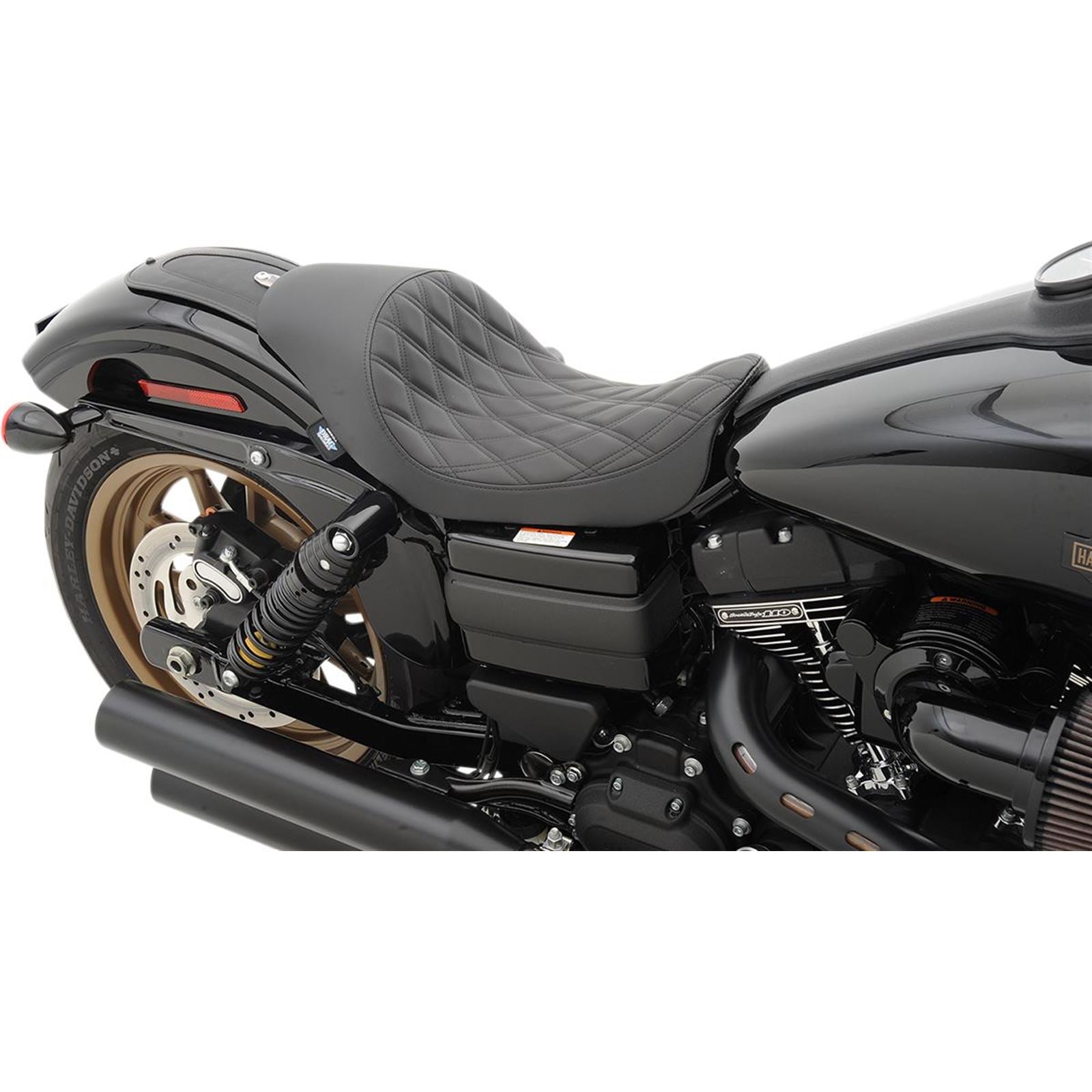 Drag Specialties Solo Seat - Double Diamond - FXD 0803-0543_285453