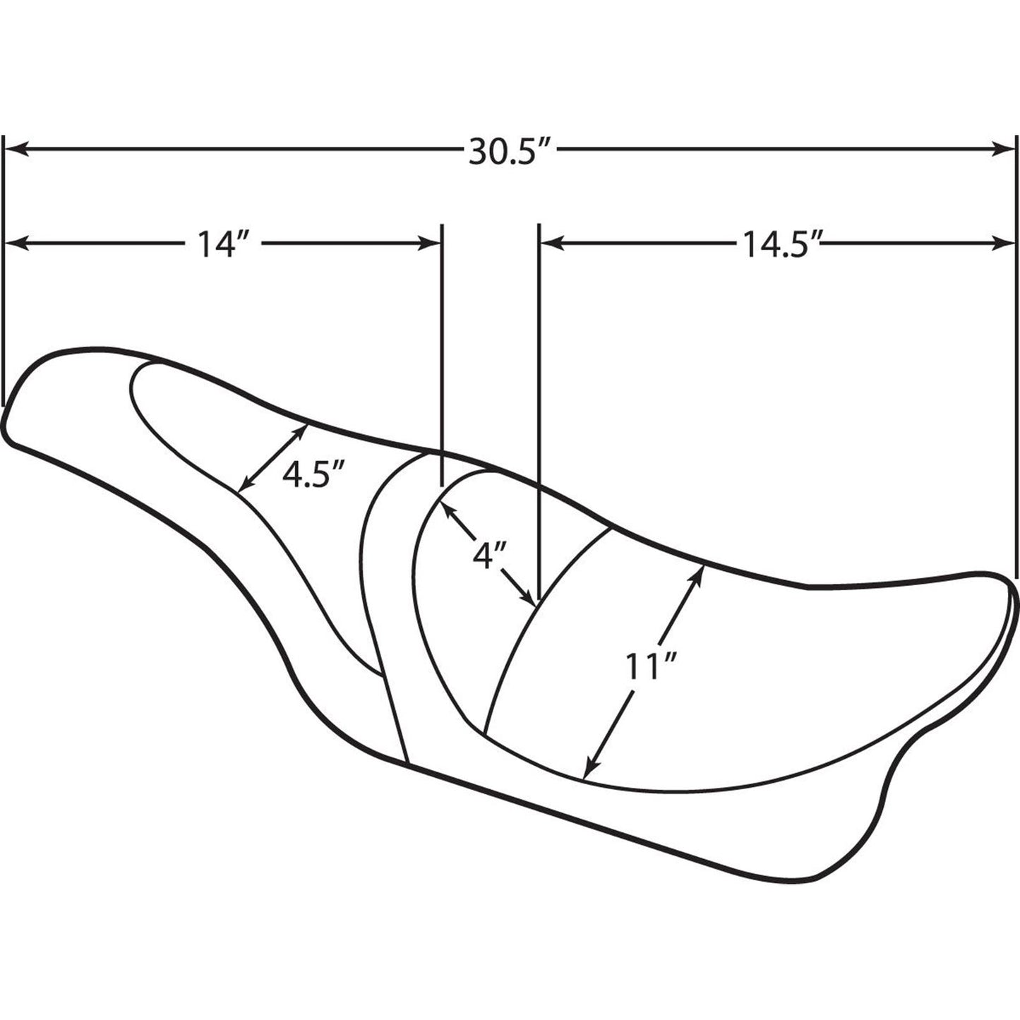 Drag Specialties Caballero Diamond Seat - FL 0801-1003_285467