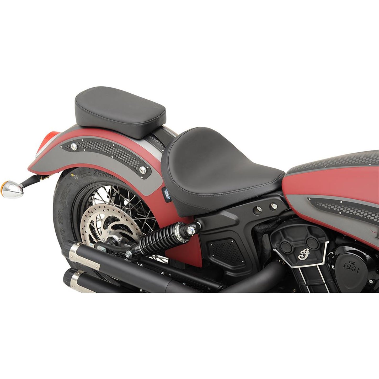 Drag Specialties Rear Seat - Smooth - Black - Scout 0810-1993_619178