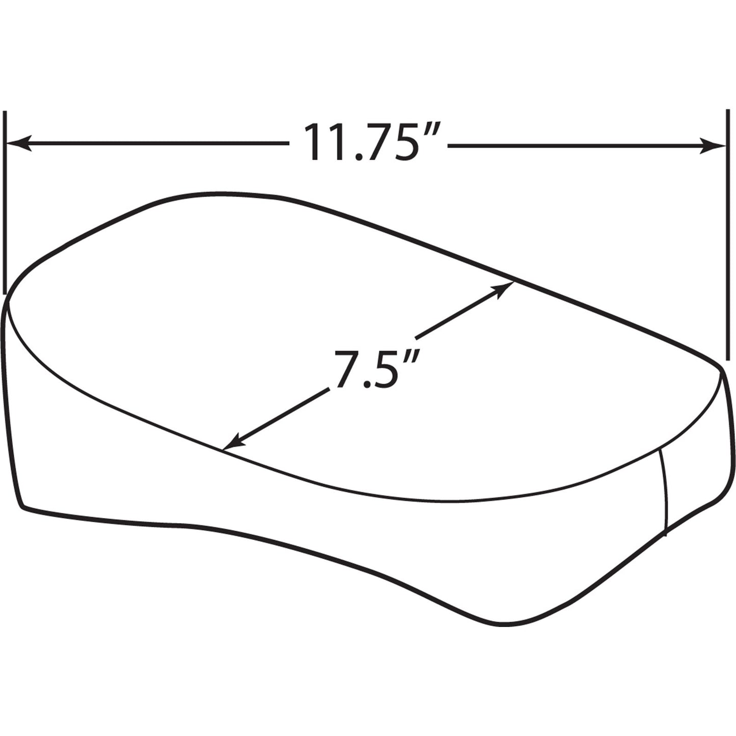 Drag Specialties Rear Seat - Smooth - Black - Scout 0810-1993_374053