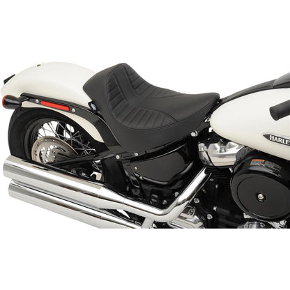 Drag Specialties EZ-Solo Seat - Scorpion Stitch - Vinyl - ST '18+ 0802-1150_285523