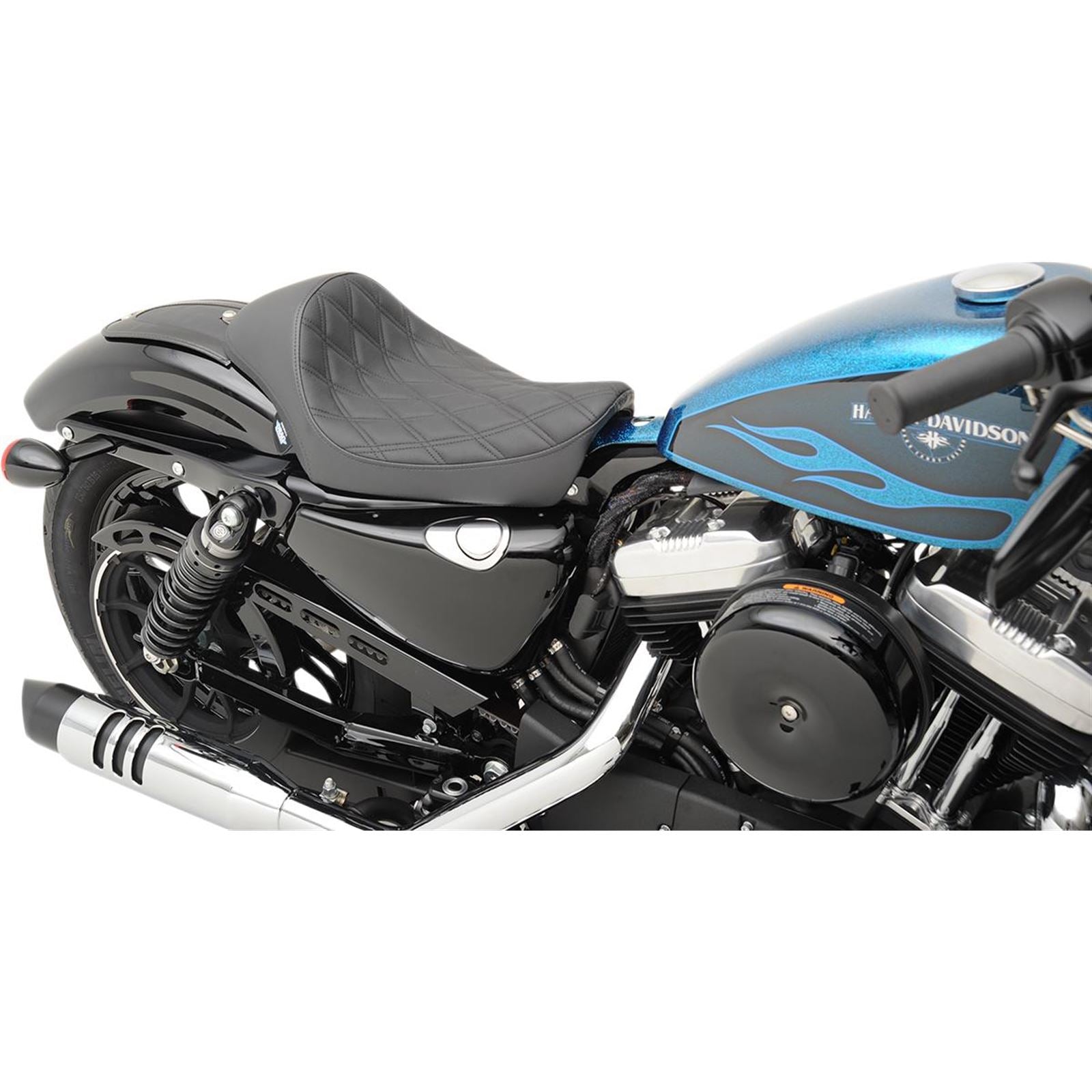 Drag Specialties Cafe Solo Seat - Diamond - XL 0804-0674_285533
