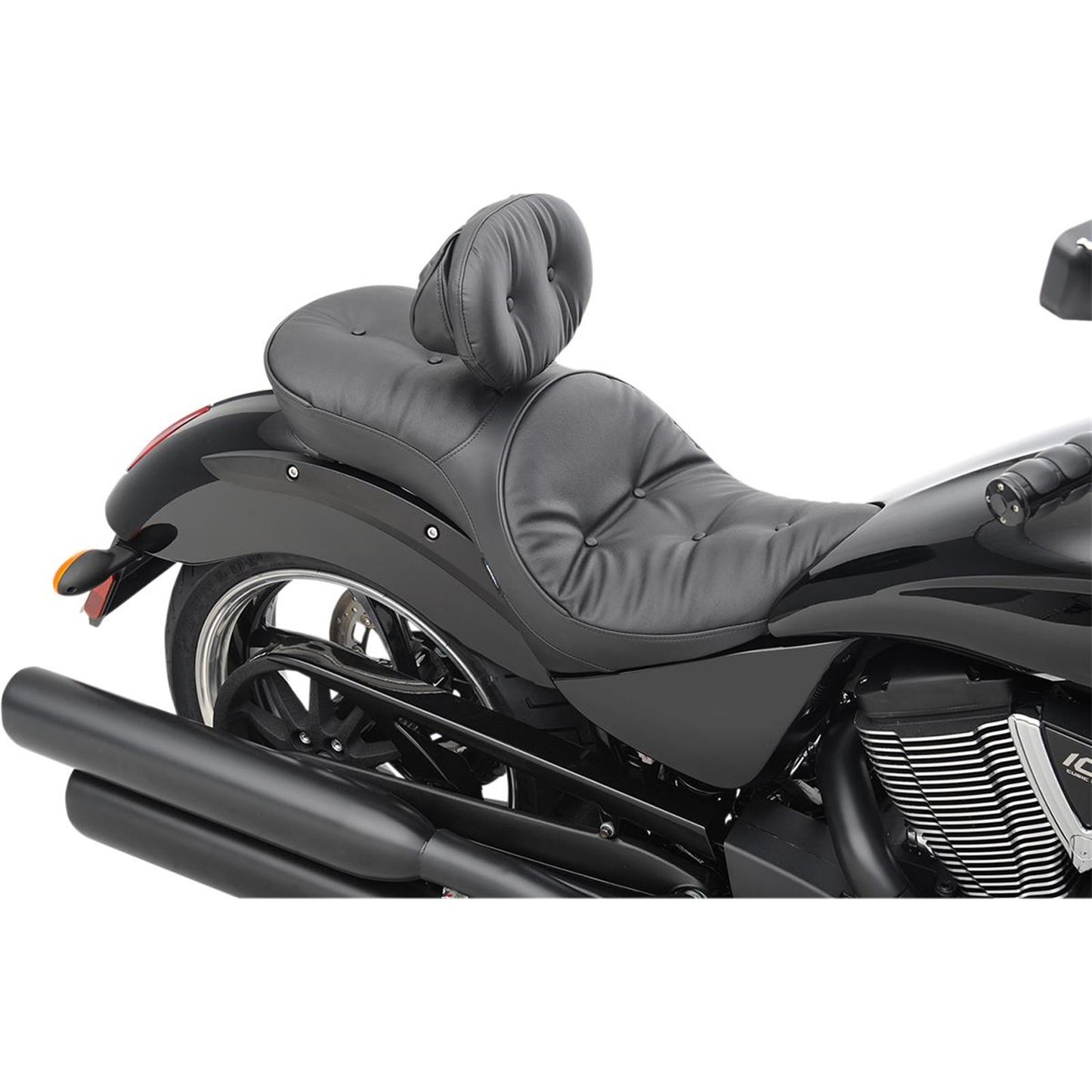 Drag Specialties Low Profile Seat - Driver's Backrest - Pillow - Vegas 0810-1607_619185