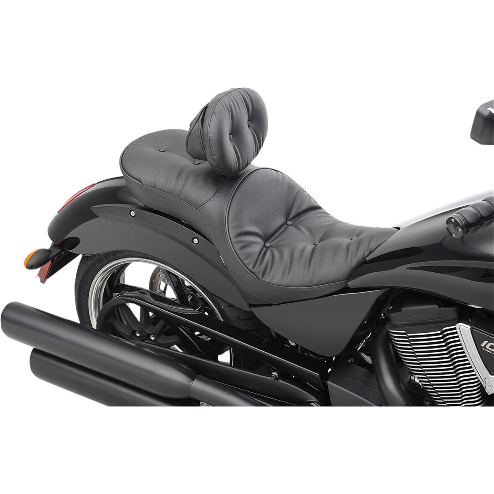 Drag Specialties Low Profile Seat - Driver's Backrest - Pillow - Vegas 0810-1607_619185