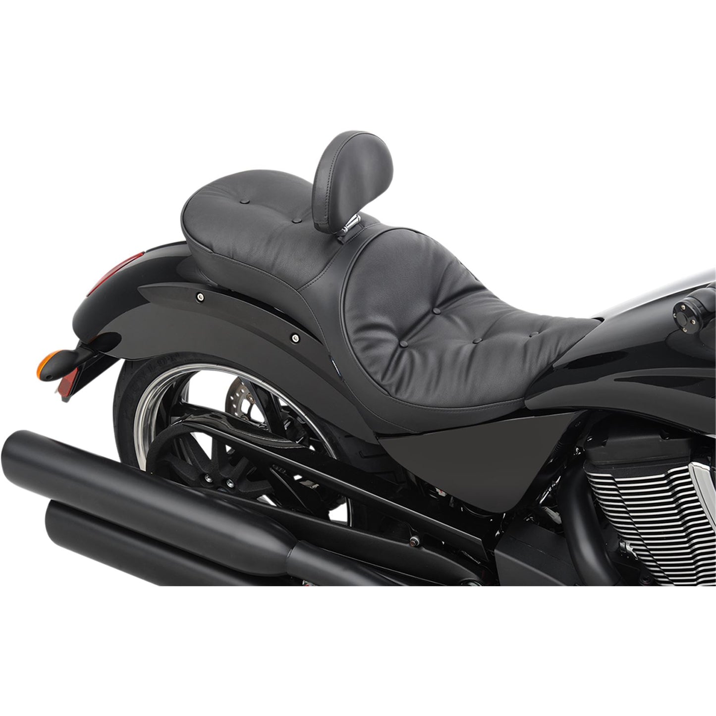 Drag Specialties Low Profile Seat - Driver's Backrest - Pillow - Vegas 0810-1607_374026