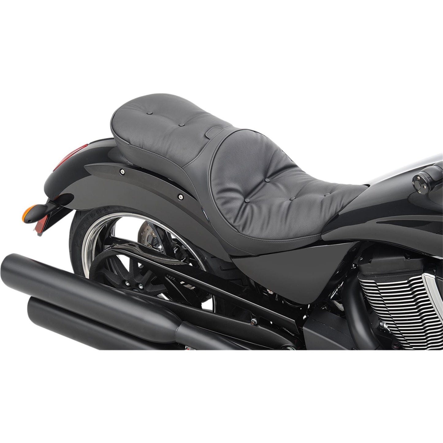 Drag Specialties Low Profile Seat - Driver's Backrest - Pillow - Vegas 0810-1607_374027