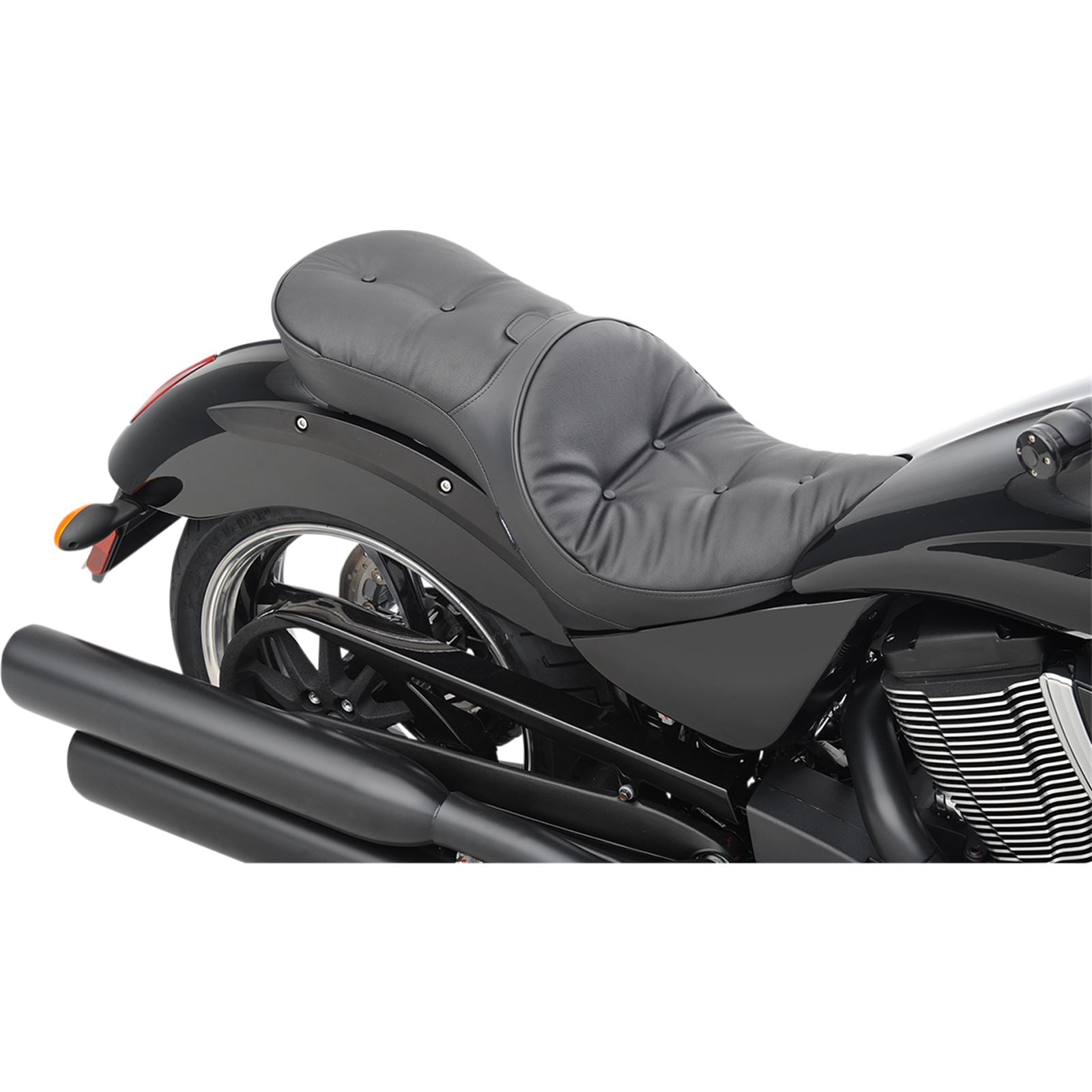 Drag Specialties Low Profile Seat - Driver's Backrest - Pillow - Vegas 0810-1607_374027