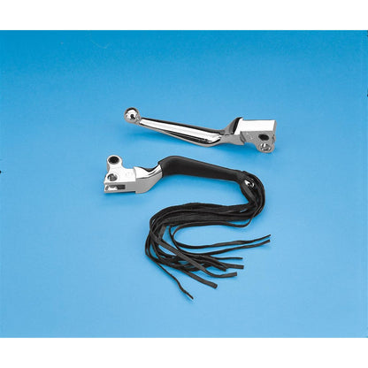 Drag Specialties Fringed Leather Lever Covers for '96 - '16 DS-243063_285584