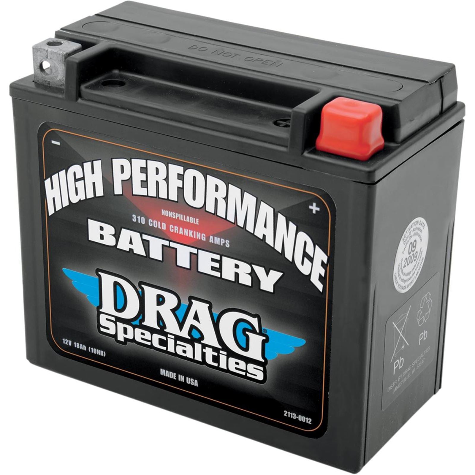 Drag Specialties High Performance Battery - YTX20HL 2113-0012_285598