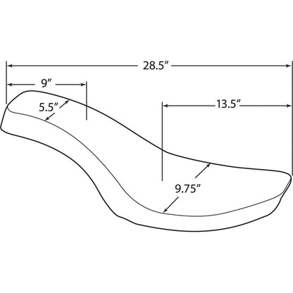 Drag Specialties Spoon Seat - Classic - FX/FL '58-'84 0805-0075_285632
